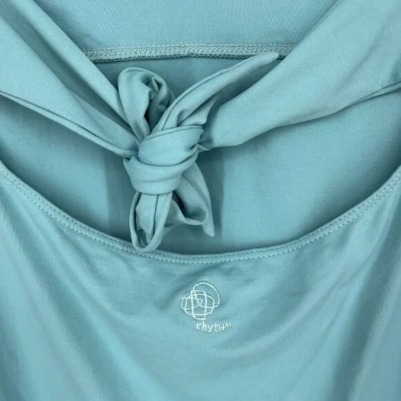 Patagonia Womens Athletic Morning Glory Dress Size M Blue Tie Back Halter Active - Picture 4 of 12